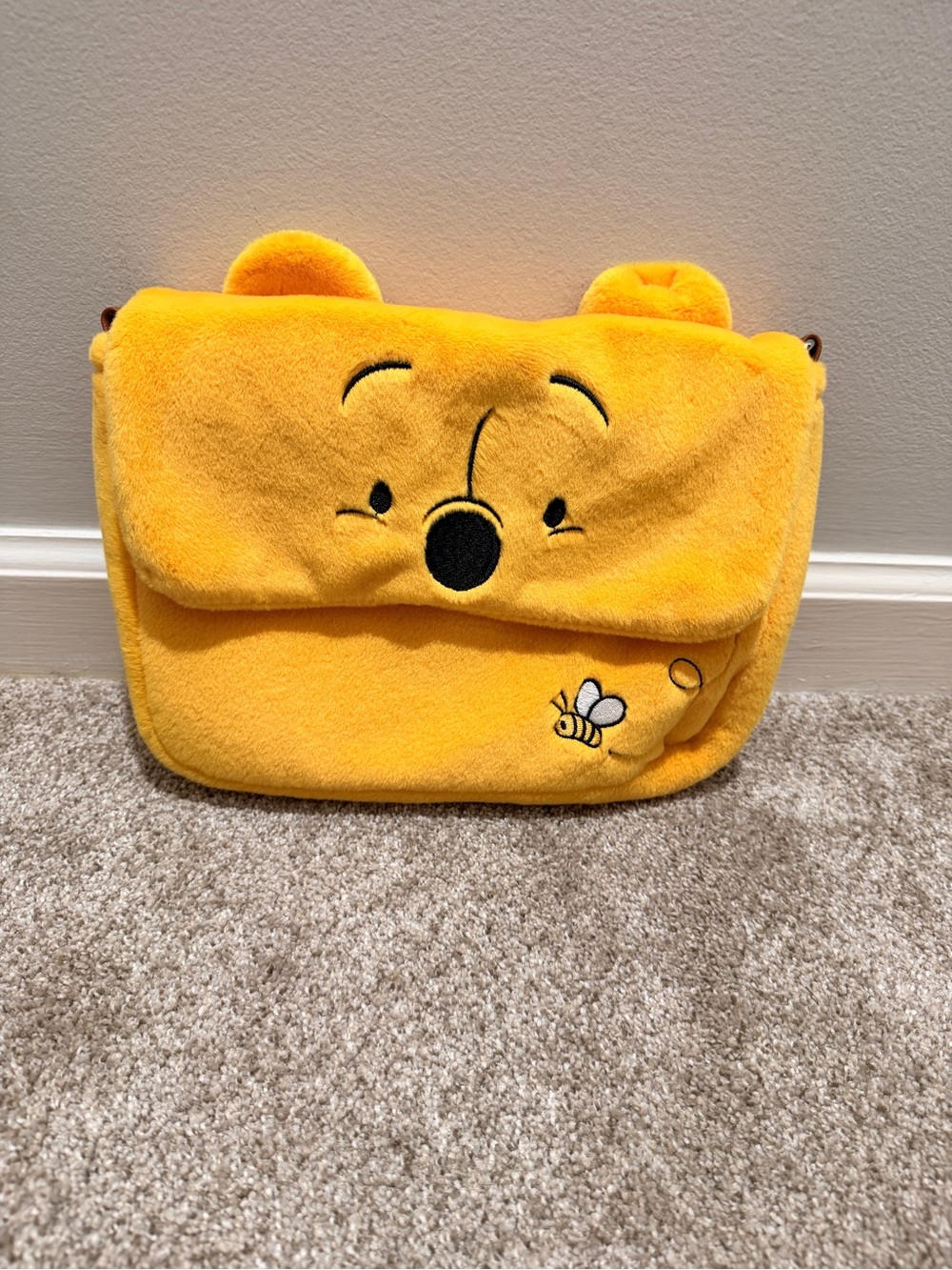 Winnie the Pooh plush messenger bag